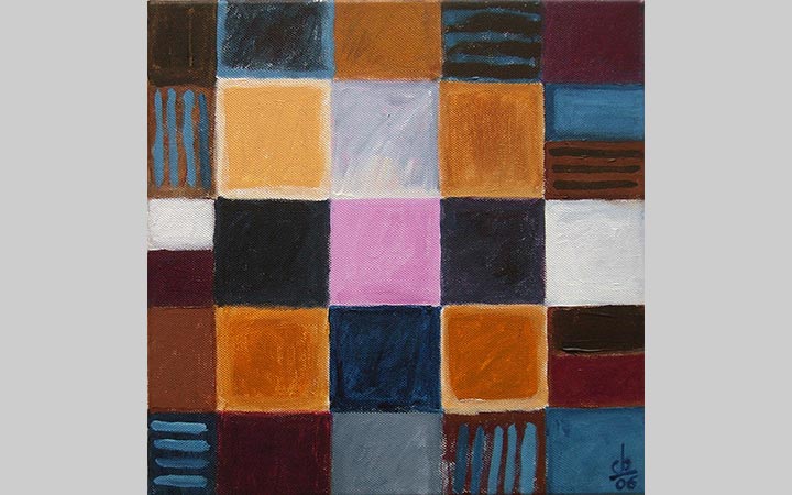  Augustustuin, 2010, acryl op doek, 25x25 cm