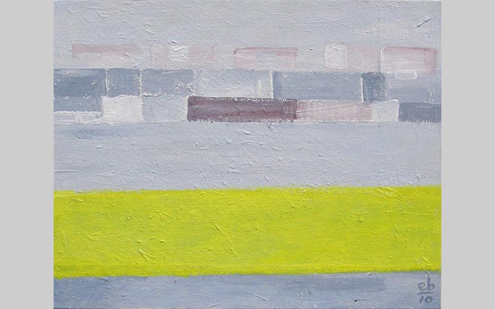  Pont naar CS  1, 2010, acryl op board, 30x24 cm