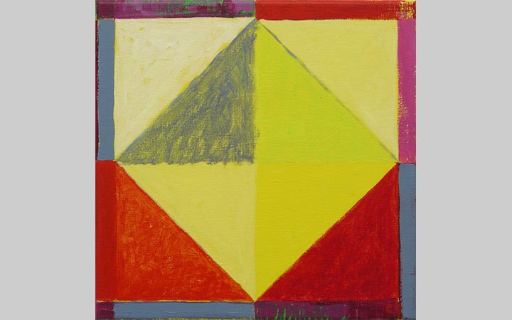  Voorjaar 6, 2010, acryl op doek, 30x30 cm