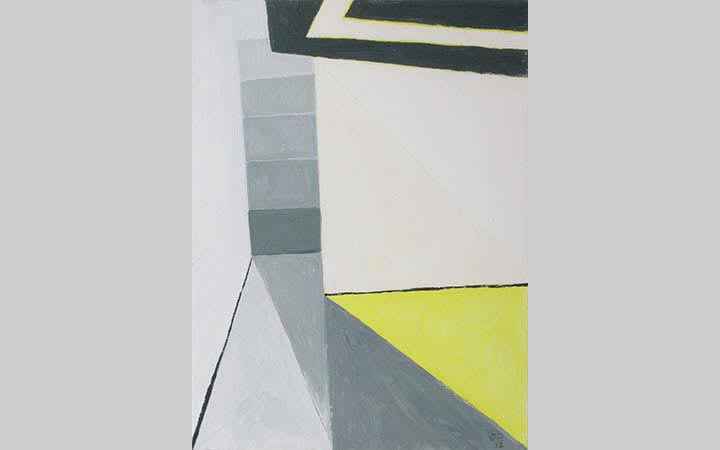  2012, 	Hedgehouse 2,	2012, acryl op papier, 30x40 cm
